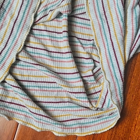 Kohls Brand So Striped Long Sleeves Baby Tees with Lettuce Trim - Picture 9 of 11